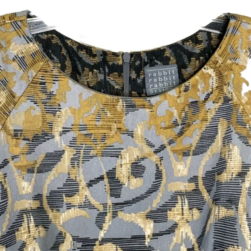 Rabbit Rabbit Rabbit Designs Women's Dress Midi Elegant Sheath‎ Multi Size 10 - Picture 5 of 11